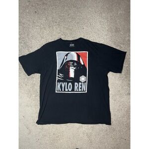 Fifth Sun Star Wars Kylo Ren Shirt‎ Mens XXL Black Red Gray Short Sleeve